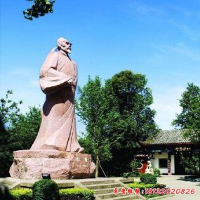 杜甫石雕像