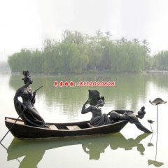 銅人美女雕像