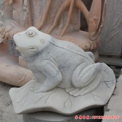 動(dòng)物石雕噴水青蛙