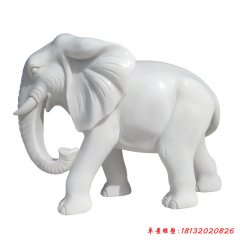 動(dòng)物石雕漢白玉大象
