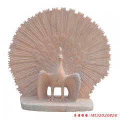石雕動物雕像孔雀
