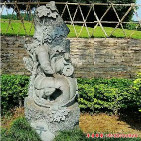 石雕十二生肖鼠