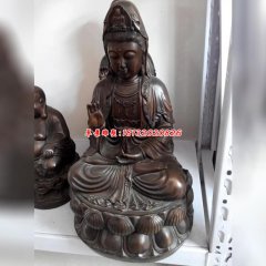 觀(guān)音銅塑像