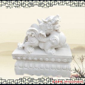 漢白玉神獸石雕
