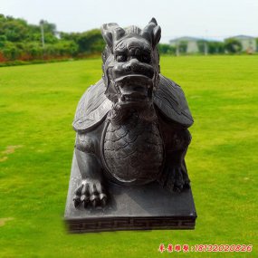 石雕龍龜神獸