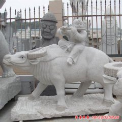牧童牛石雕