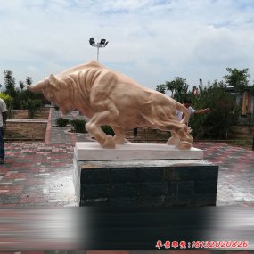 石雕牛雕塑