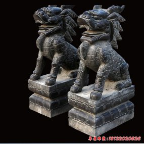 古代門前石麒麟