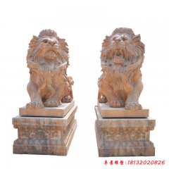 石雕歐美石獅子