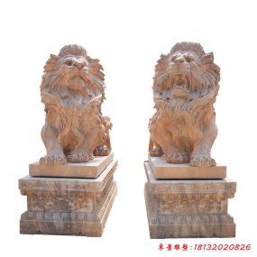 石雕歐美石獅子