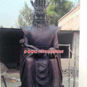 銅雕龍王雕像