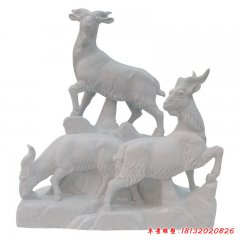 石雕大型三羊開泰