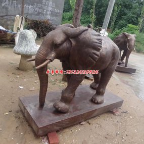 公園大象銅雕