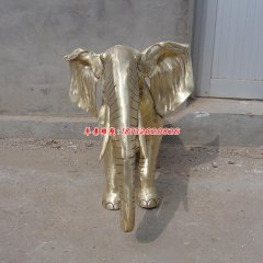 銅雕大象 動物銅雕塑