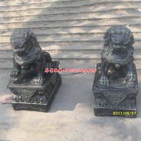 仿古銅雕獅子