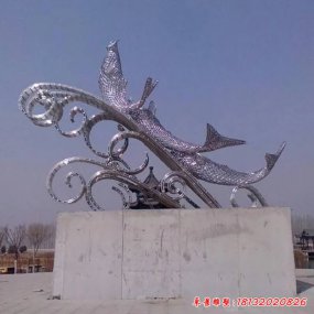 廣場(chǎng)雕塑魚(yú)型