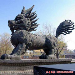 門(mén)口麒麟雕塑