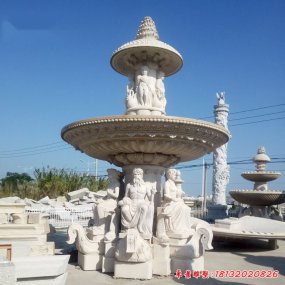 歐美石雕噴泉