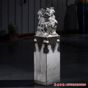 仿古拴馬柱石雕