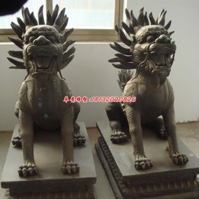 古代銅麒麟龜