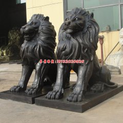 銅品 銅獅子
