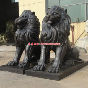 銅品 銅獅子