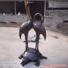 動物雕塑鶴