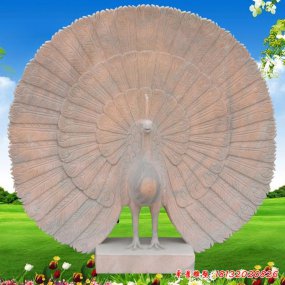 公園孔雀雕塑
