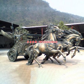 阿波羅戰(zhàn)車雕塑 景觀銅雕塑