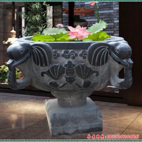 石雕仿古魚缸