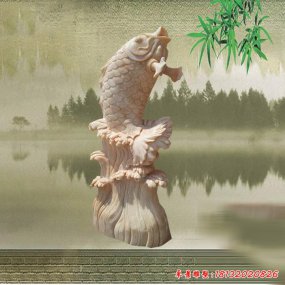 魚(yú)吐水雕塑