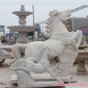 石雕馬雕塑
