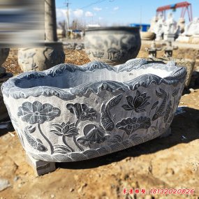 青石雕刻魚缸