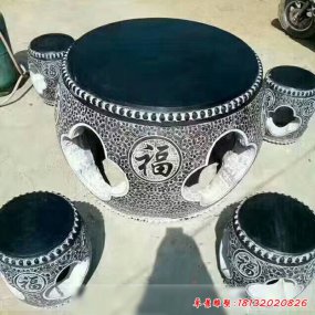 青石桌石凳