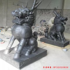 銅麒麟雕塑