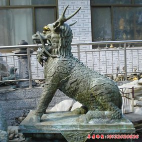 青銅麒麟雕塑