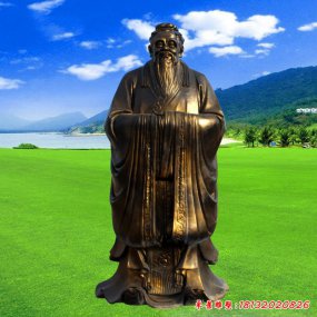 古代人物銅雕塑