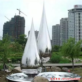 校園滴水穿石雕塑