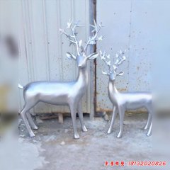 不銹鋼動(dòng)物抽象雕塑