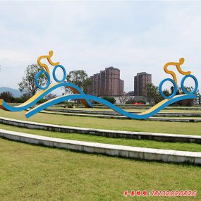 自行車玻璃鋼雕塑