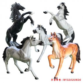 動(dòng)物馬玻璃鋼雕塑