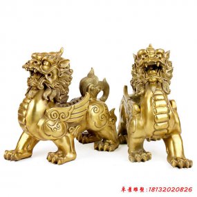 銅貔貅一對(duì)