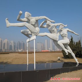 不銹鋼抽象運(yùn)動(dòng)人物雕塑