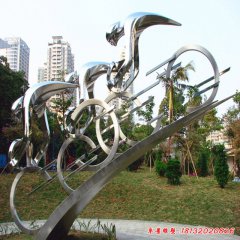 不銹鋼抽象人物雕塑3